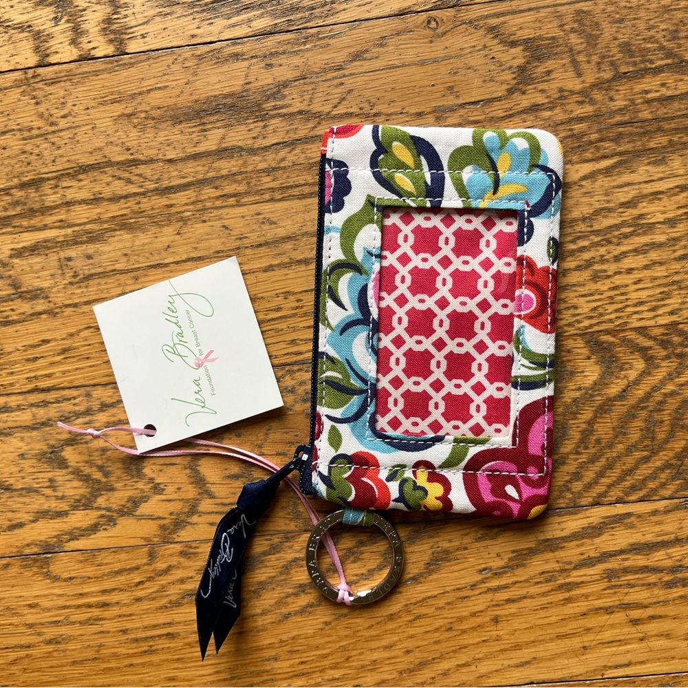 Vera Bradley Floral Zip ID Holder and Coin Purse
